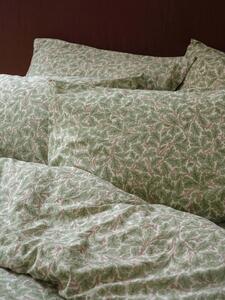 Leafy Arbour Oak Washed Cotton Percale Pillowcases (Pair) | Standard | Piglet in Bed