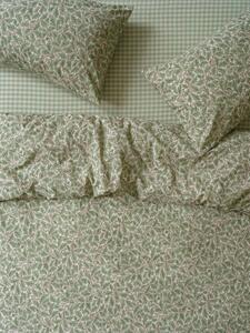 Leafy Arbour Oak Washed Cotton Percale Duvet Cover | King | Piglet in Bed
