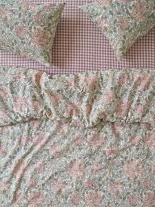 Soft Sage Honeysuckle Linen Blend Duvet Cover | Single | Piglet in Bed
