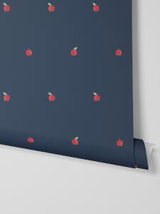Moonlit Blue Apple Wallpaper | Default | Piglet in Bed