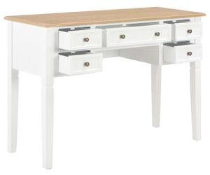 Writing Desk White 109.5x45x77.5 cm Wood