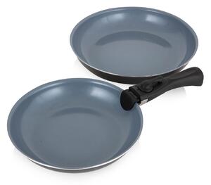 Tower Freedom 3 Piece Frying Pan Set Graphite (Grey)