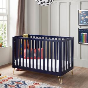 Babymore Kimi Cot Bed Midnight (Blue)