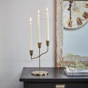 Cast Taper Candle Holder Brass