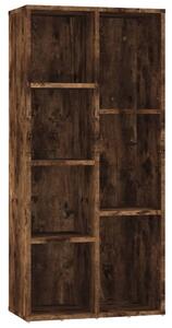 Book Cabinet Smoked Oak 50x25x106 cm