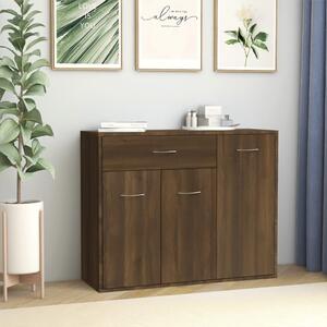 Sideboard Brown Oak 88x30x70 cm Engineered Wood