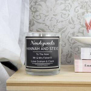 Personalised Classic Scented Jar Candle Grey