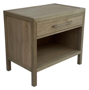 Eliot Bedside Table Weathered Oak, Side Table, Large - Andrew Martin