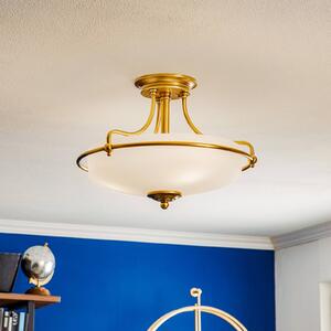QUOIZEL ceiling lamp Griffin with spacer, brass, Ø 42 cm