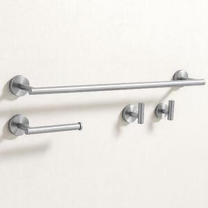 Bathroom Accessories Set Ari Brush Nickel 4 Pieces