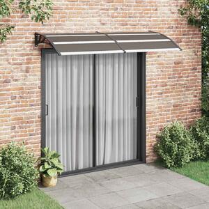 Door Canopy Black 240x100 cm PC