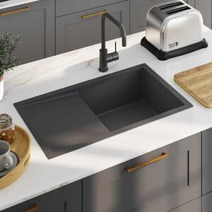 Handmade Kitchen Sink Black Stainless Steel