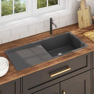 Handmade Kitchen Sink Black Stainless Steel