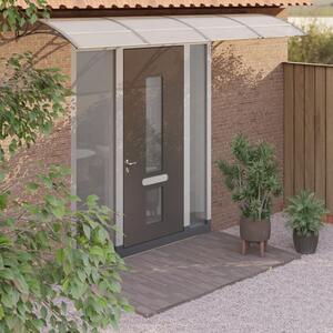 Door Canopy Grey 350x100 cm Polycarbonate