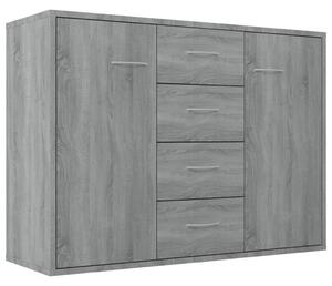 Sideboard Grey Sonoma 88x30x65 cm Engineered Wood