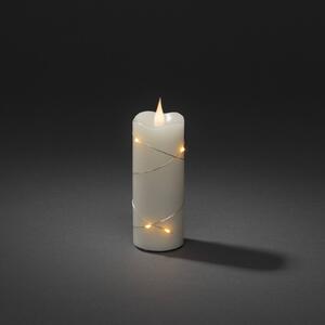 Konstsmide Christmas LED wax candle cream luminous colour amber 12.7 cm