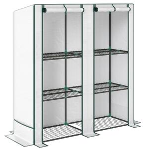 Outsunny Three-Tier Mini Greenhouse - White