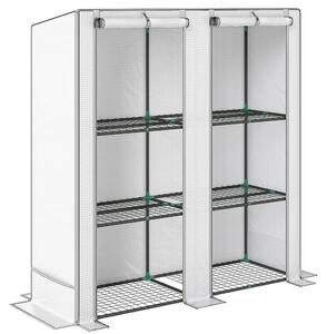 Outsunny Three-Tier Mini Greenhouse - White