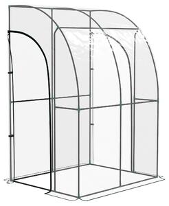 Outsunny 143cm x 118cm Walk-In Lean To Greenhouse, with Accessories Aosom UK