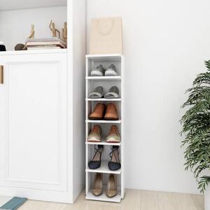 Shoe Cabinet White 27.5x27x102 cm Engineered Wood