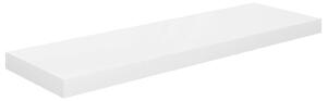 Floating Wall Shelf High Gloss White 80x23.5x3.8 cm MDF