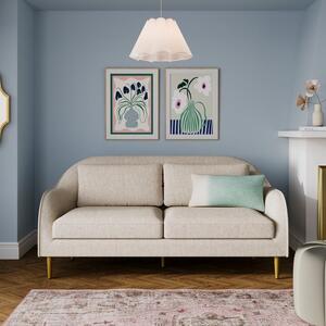 Jessie Flatweave Compact 3 Seater Sofa