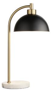 Samar Task Table Lamp in Matt Black & Antique Brass