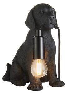 Chance Labrador Table Lamp in Black