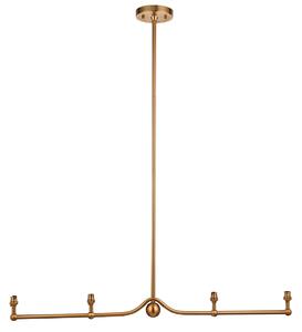 Lima 4lt Linear Pendant Fitting Aged Brass