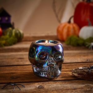 Iridescent Skull Tealight Candle Holder