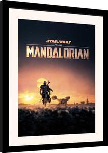 Framed poster Star Wars: The Mandalorian