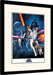 Framed poster Star Wars: A New Hope - One Sheet