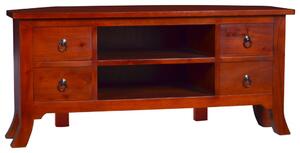 TV Cabinet Classical Brown 100x40x45 cm Solid Mahogany Wood