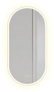 Mirror LED OVL 50x100cm Gold