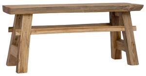 Bench Mixed Recycled Wood and Solid Teak 100x28x43 cm