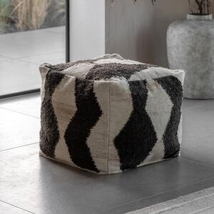 Visby Mono 50cm Pouffe Black