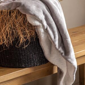 Sterling 140cm x 170cm Sherpa Throw Silver