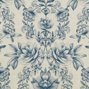 Prestigious Textiles Makassar Printed Fabric Cobalt