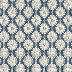 Prestigious Textiles Kemela Printed Fabric Cobalt
