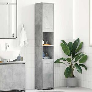 Sayreville Wooden Bathroom Cabinet With 2 Doors With Handle - Concrete Grey