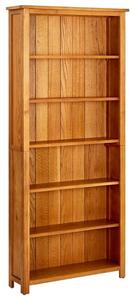 Syracuse Wooden Bookcase With 6 Shelves - Brown