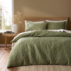 Ada Floral Duvet Cover and Pillowcase Set Pear