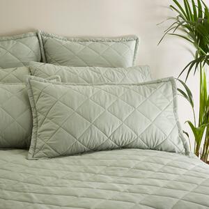 Helston Oxford Pillowcase Sage (Green)