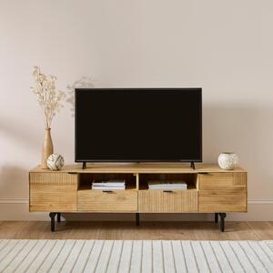 Spencer Extra Wide TV Unit for TVs up to 80", Mango Wood