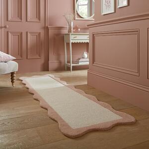 Bonnie Scallop Border Wool Runner Blush