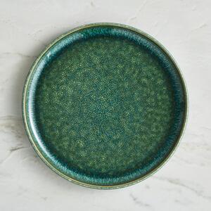 Autmnal Reactive Glaze Side Plate Green