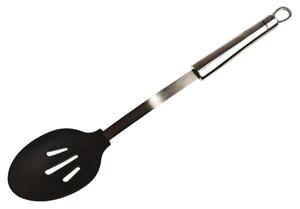 Denby Black Silicon Head Slotted Spoon