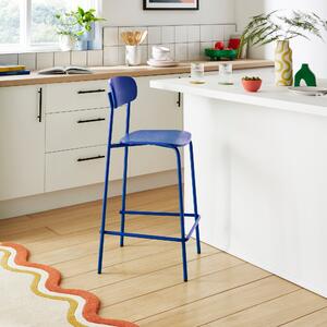 Elements Griffin Counter Height Bar Stool Blue