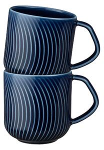 Porcelain Arc Blue Set Of 2 Large Mugs
