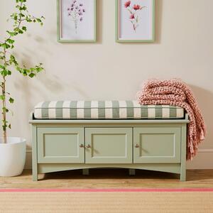 Beatrice Striped Storage Bench